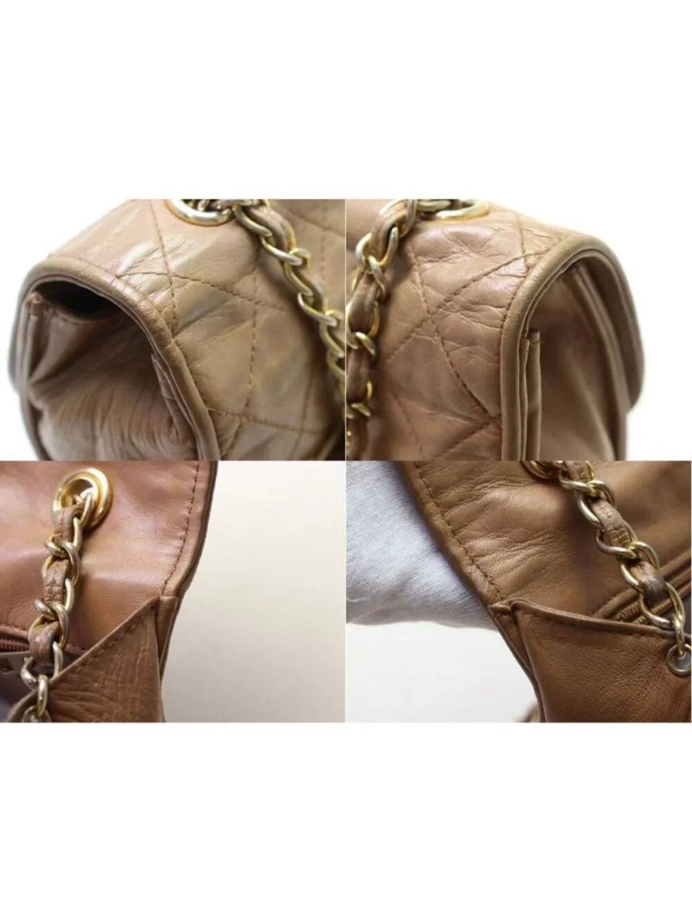 Chanel Lambskin Quilted Chain Shoulder Bag